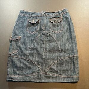 Label Ritu Kumar Dark Wash Denim Skirt Size 2